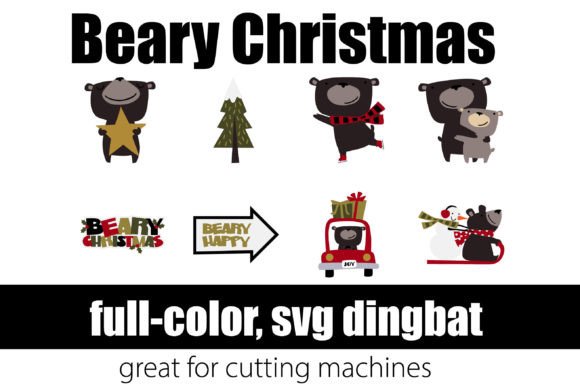 Beary Christmas: A Whimsical SVG Font for Festive Designs