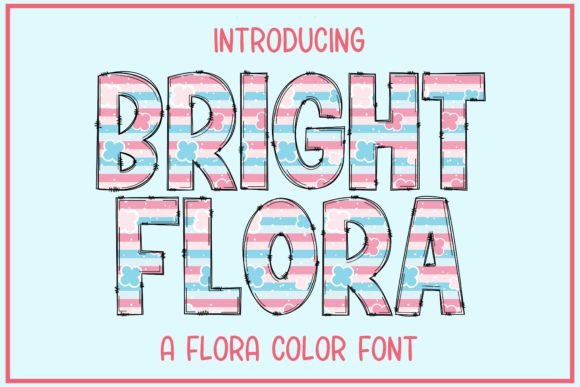 Bright Flora: A Color Font for Cheerful, Modern Designs