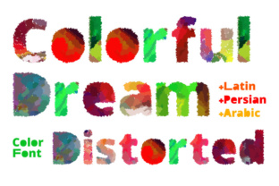 Colorful Dream Distorted: A Watercolor Typeface for Bold Projects