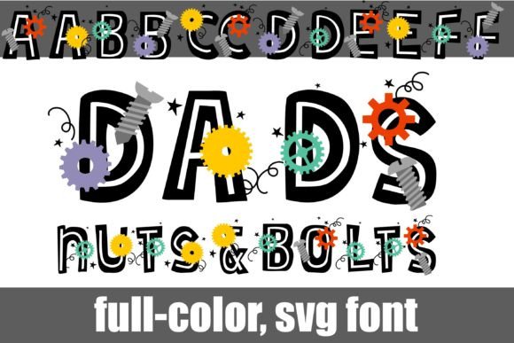 Dad's Nuts and Bolts: The Industrial Display Font with a Playful Twist
