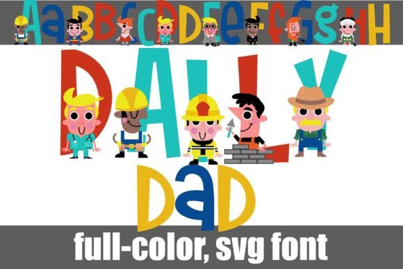 Daily Dad: A Color Font That Brings Bold Energy to Any Project