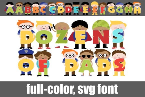 Dozens of Dads: A Playful Color Font for Modern Creators