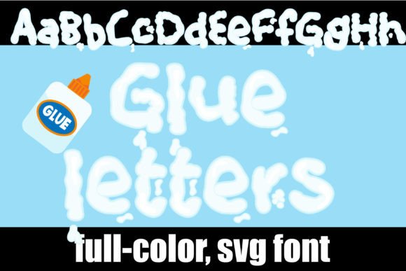 Glue Letters: A Sticky, Playful Font for Authentic Designs