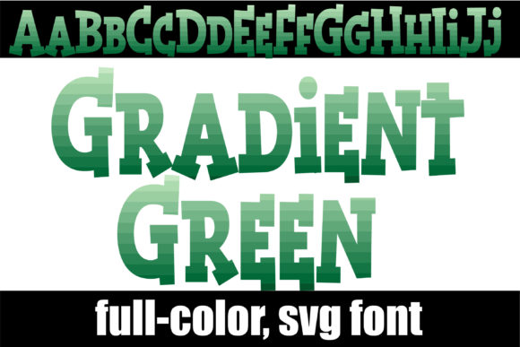 Gradient Green: A Modern Serif for Vibrant Branding