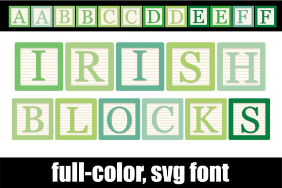 Irish Blocks: A Colorful Twist on Classic Serif Typography