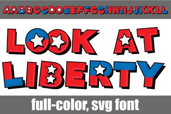 Look at Liberty: A Retro Color Font for Bold Branding