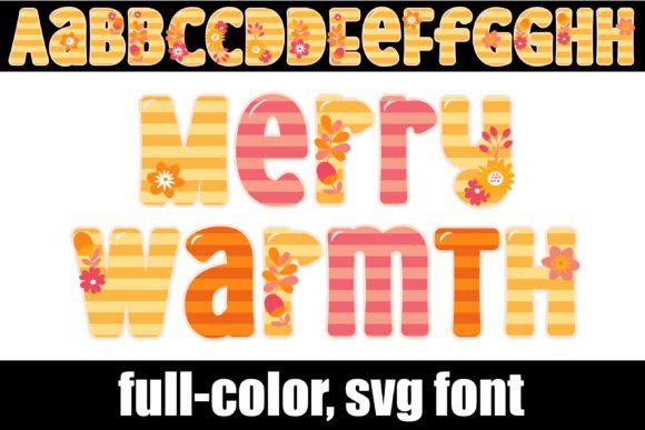 Merry Warmth: A Colorful Font for Festive Branding