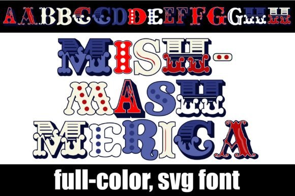Mishmash Merica: A Bold, Patriotic Font for Dynamic Designs