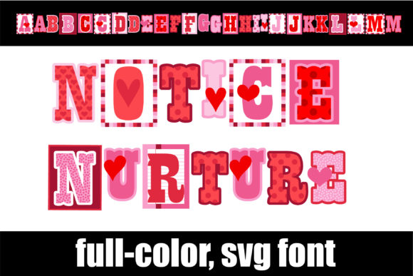 Notice Nurture: A Vibrant Font for Bold, Colorful Branding