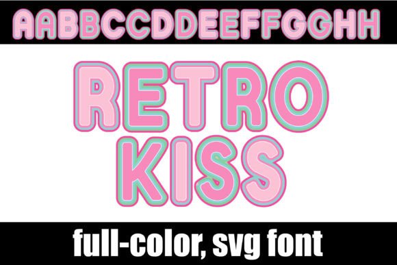Retro Kiss: A Colorful Typeface That Brings Vintage Charm to Modern Design