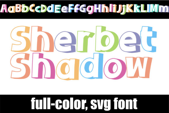 Sherbet Shadow: A Color Font for Playful, Professional Design
