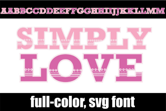 Simply Love: A Playful Pink Display Font for Bold Projects