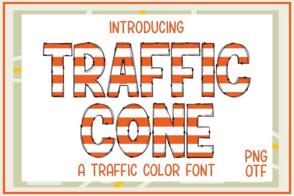Traffic Cone: The Bold Color Font That Stops Scrollers in Their Tracks