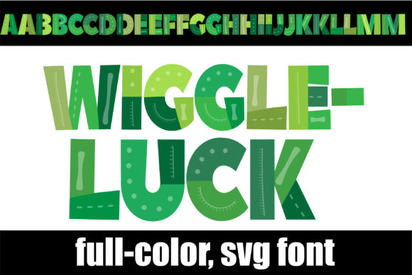 Wiggleluck: The Colorful SVG Font Bringing Vibrant Patterns to Life