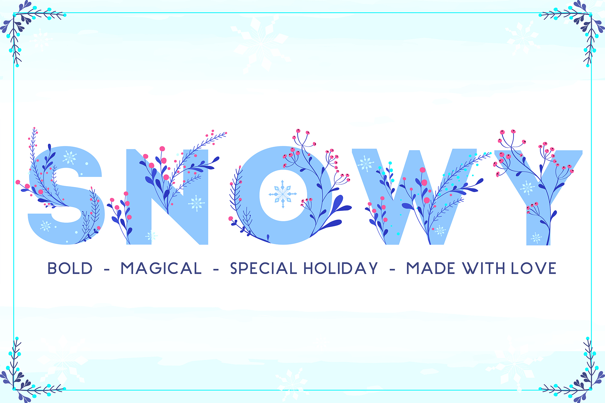Winter Color: A Festive Font for Bold Holiday Designs